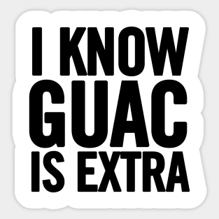 Extra Guac Sticker